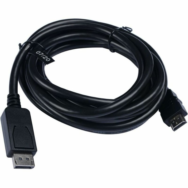 V7 DisplayPort 1.2 Male to HDMI 1.4 Male 21.6 Gbps 4K UHD 3m/10ft Black - Thumbnail 3