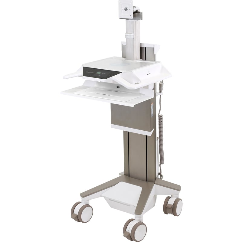 Ergotron CareFit Pro Electric Lift Cart, LiFe Powered, US/CA/MX - Thumbnail 1
