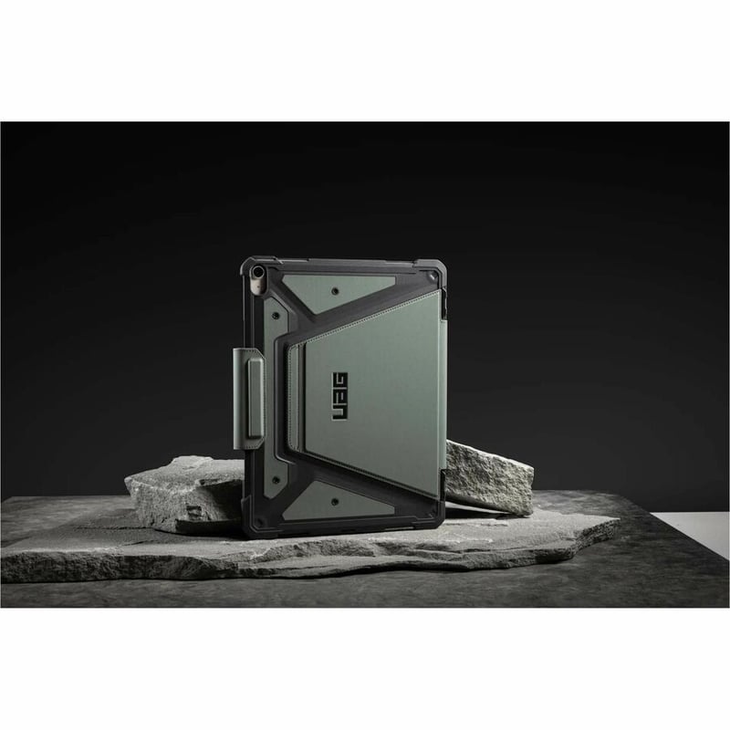 Urban Armor Gear Metropolis SE Rugged Carrying Case (Folio) for 13" Apple iPad Air 13 (2024), iPad Air 13 (2025) Tablet - Olive - Thumbnail 2