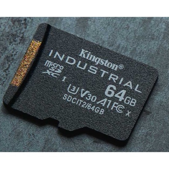 Kingston Industrial SDCIT2 64 GB Class 10/UHS-I (U3) V30 microSDXC - Thumbnail 4