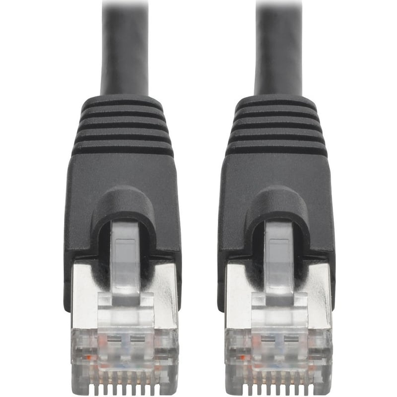 Eaton Tripp Lite Series Cat6a 10G Snagless Shielded STP Ethernet Cable (RJ45 M/M), PoE, Black, 20 ft. (6.09 m) - Thumbnail 1