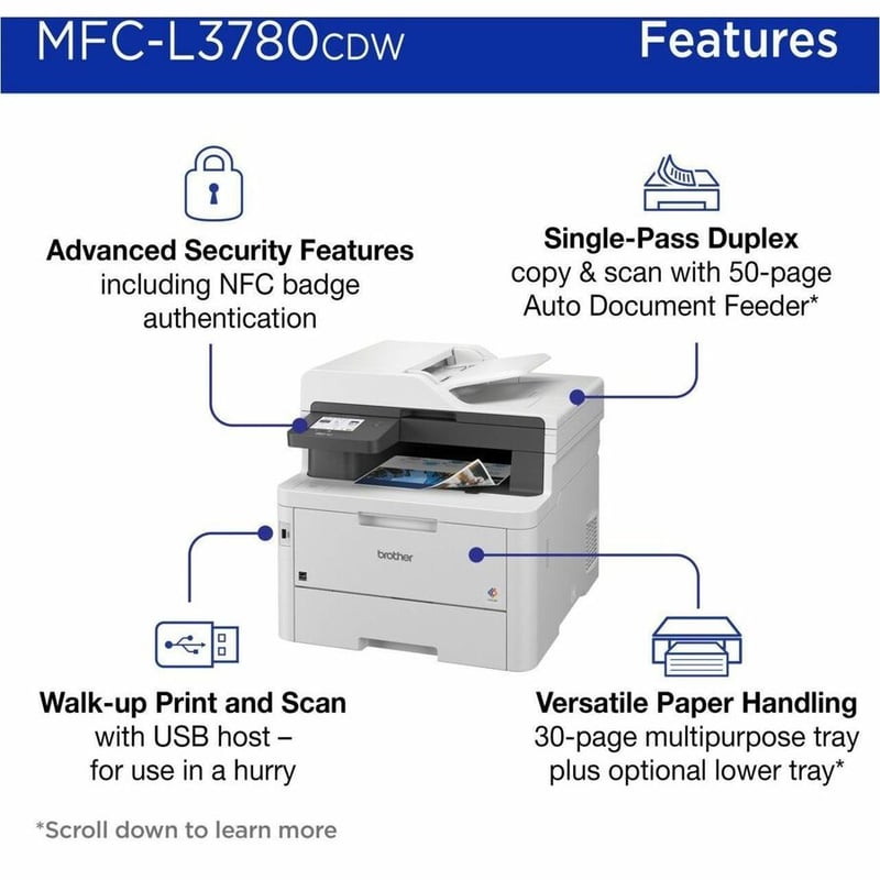 MFCL3780CDW ALL-IN-ONE DIGITAL COLOR SOHO ALL-IN-ONE - Thumbnail 3