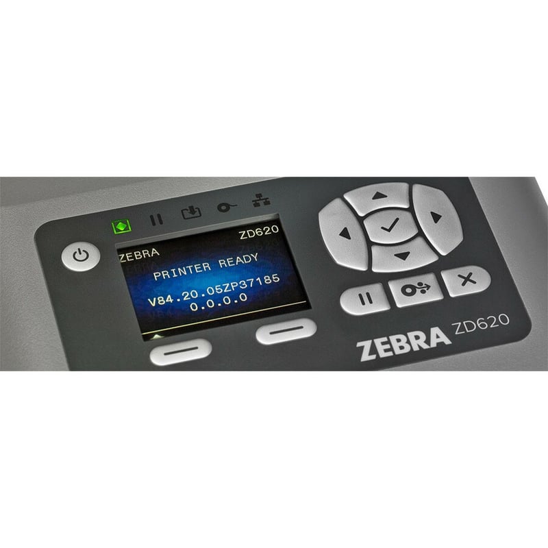 Zebra ZD620 Desktop Thermal Transfer Printer - Monochrome - Label/Receipt Print - USB - Bluetooth - Near Field Communication (NFC) - Thumbnail 2