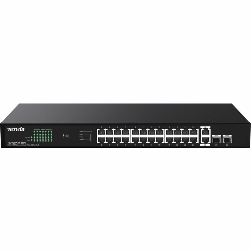 26GE+2SFP SWITCH 24-PORT POE . - Thumbnail 1