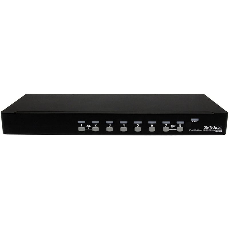 StarTech.com 8 Port 1U Rackmount USB PS/2 KVM Switch with OSD - Thumbnail 2