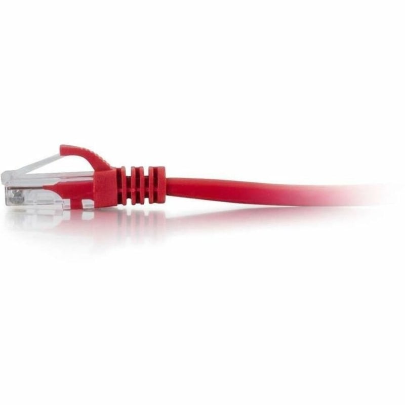 Quiktron 8ft Q-Series Cat6a Snagless (UTP) Ethernet Network Patch Cable, CM Rated - Red - Thumbnail 3