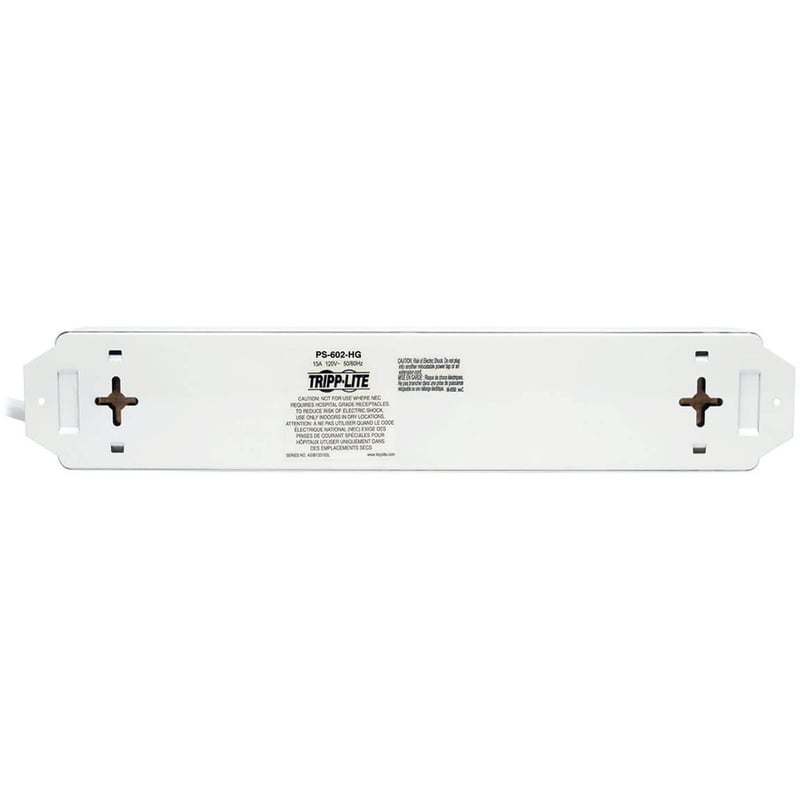 Tripp Lite by Eaton Safe-IT Medical-Grade Power Strip UL 1363 6x Hospital-Grade Outlets Antimicrobial 1.5 ft. (0.45 m) Cord - Thumbnail 4