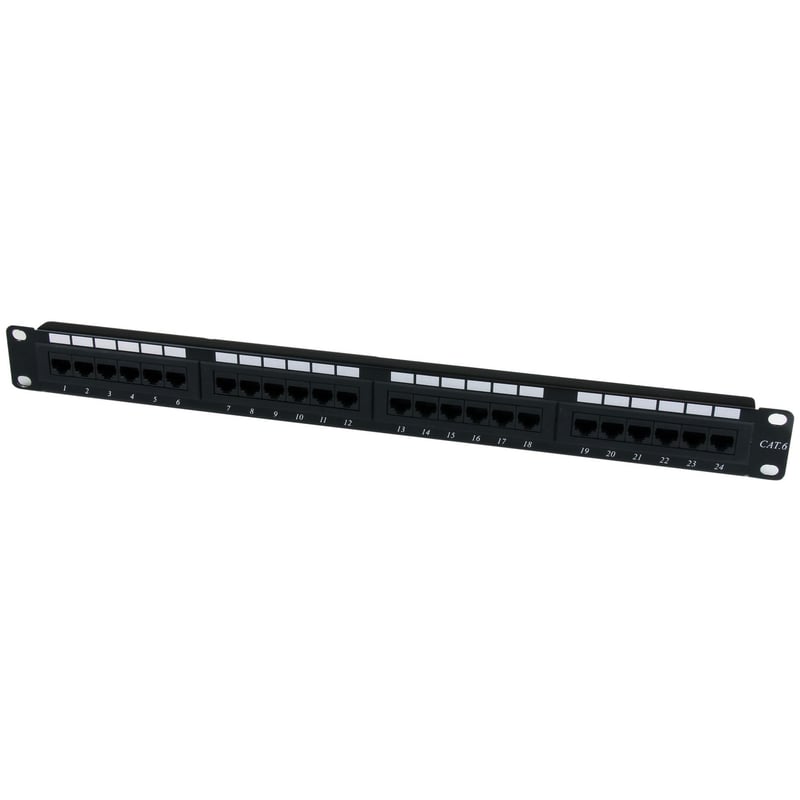 StarTech.com 24 Port 1U Rackmount Cat 6 110 Patch Panel - Thumbnail 1