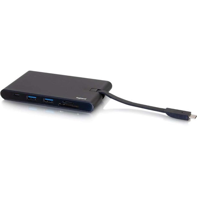 C2G USB C Docking Station with 4K HDMI, USB, Ethernet, VGA, and SD Card Reader - Power Delivery up to 100W - Thumbnail 1