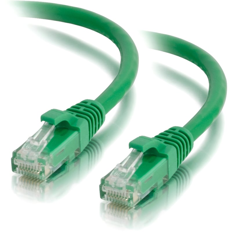 C2G 25ft Cat5e Snagless Unshielded (UTP) Ethernet Cable - Cat5e Network Patch Cable - PoE - Green - Thumbnail 3