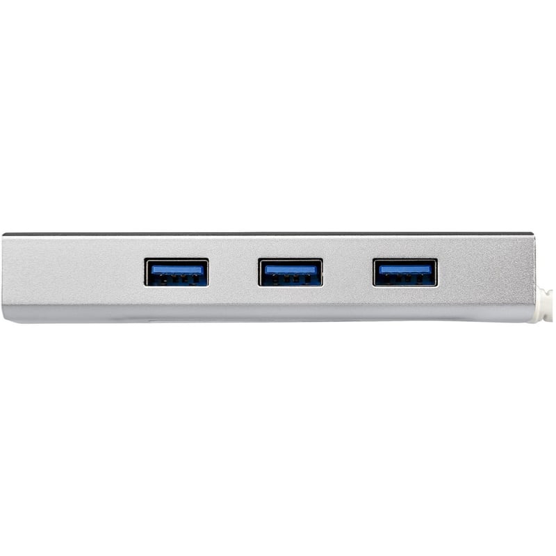 StarTech.com 3-Port USB Hub with Ethernet, USB-A Ports, Gigabit Ethernet/GbE, USB 5Gbps, Bus-Powered, Portable Laptop USB 3.0 Hub - Thumbnail 5