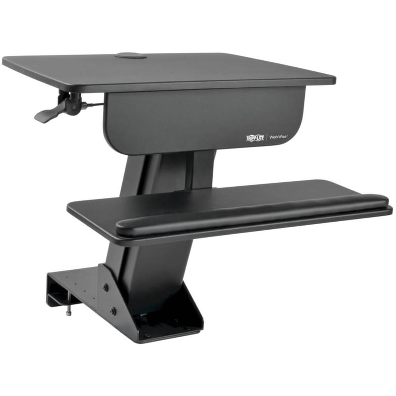 Tripp Lite by Eaton WorkWise Sit Stand Desktop Workstation Adjustable Standing Desk w/ Clamp - Thumbnail 1