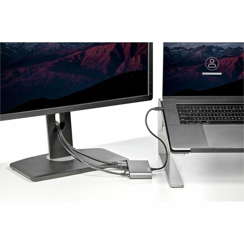 StarTech.com Thunderbolt 3 Mini Dock - Portable Dual Monitor TB3 Laptop Docking Station HDMI 4K 60Hz - 2x USB-A & GbE - 28cm (11") cable - Thumbnail 5