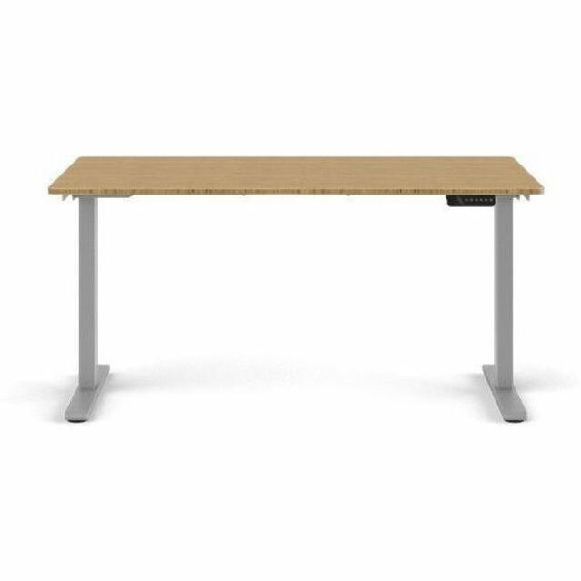 EFLOAT GO 2.0 SIT/STAND T-FOOT STYLE TABLE WITH 30 X 58 BAMBOO SURFACE AND T-FOO - Thumbnail 2