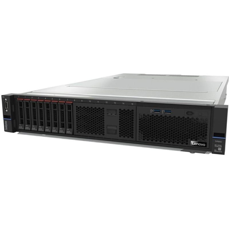 Lenovo ThinkSystem SR665 7D2VA04FNA 2U Rack Server - 1 EPYC 7282 2.40 GHz - 32 GB RAM - Serial ATA, 12Gb/s SAS Controller - Thumbnail 1