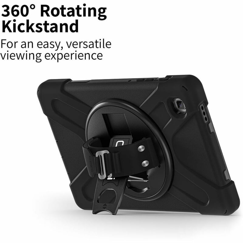 CODi Rugged Carrying Case for 8.7" Samsung Galaxy Tab A7 Lite Tablet - Black - Thumbnail 4