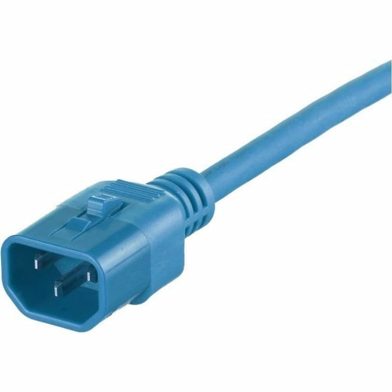 DL LCK PW CORD IEC C14 TO IEC C 15/C13 4 FT (1.2 M) BU 10PK - Thumbnail 2