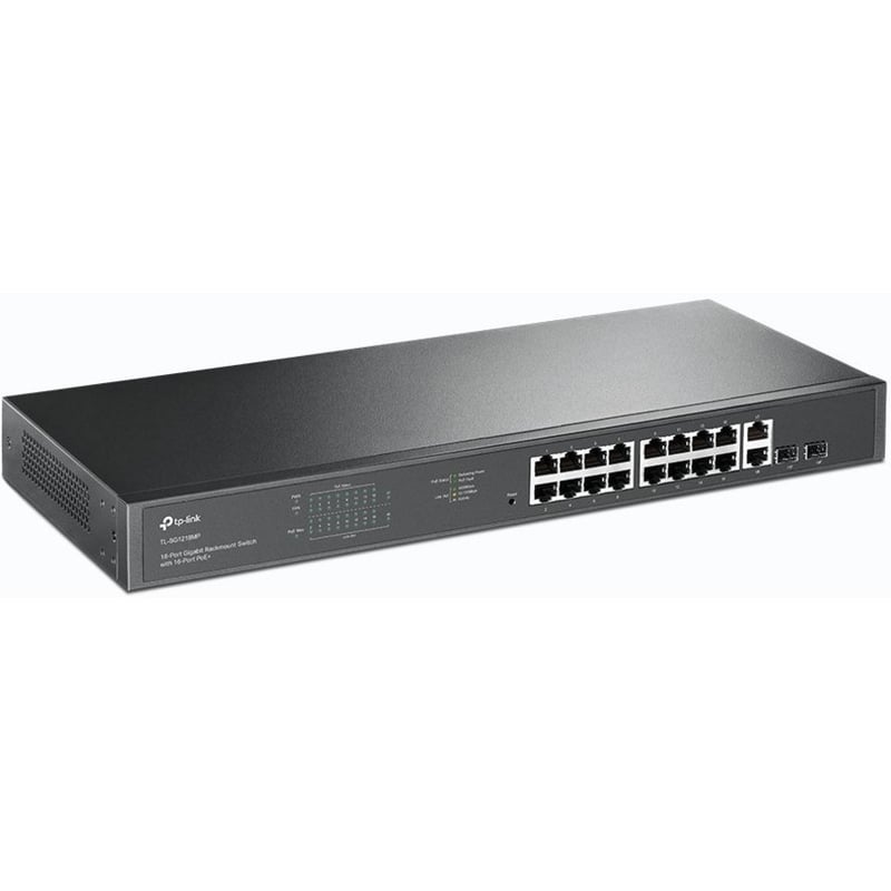 TP-Link TL-SG1218MP - 18-Port Gigabit Rackmount Switch with 16 PoE+ - Thumbnail 2