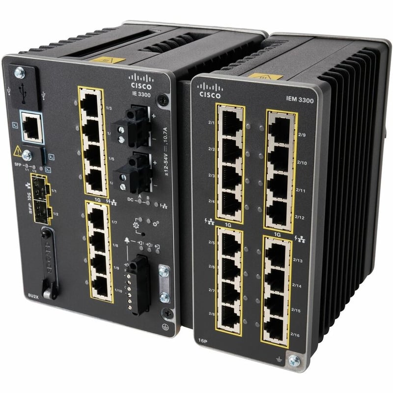 Cisco Catalyst IE3300 Rugged Series Module, 16 Non-PoE Copper - Thumbnail 2