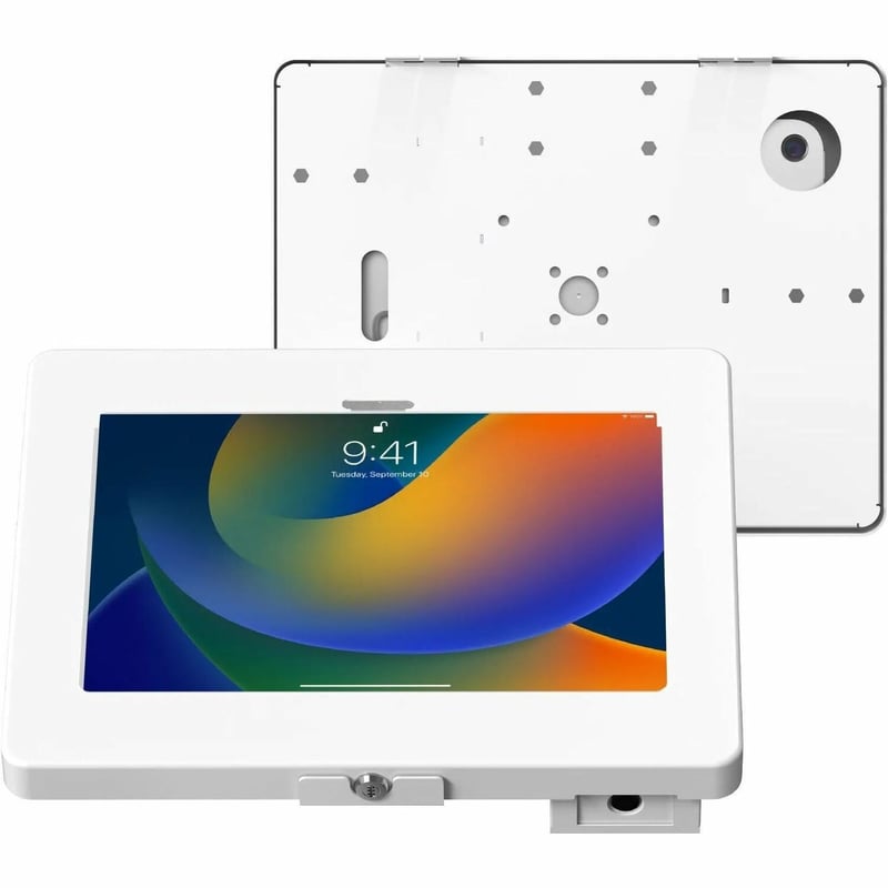 CTA Digital Mounting Enclosure for Tablet - Black - Horizontal - Thumbnail 1