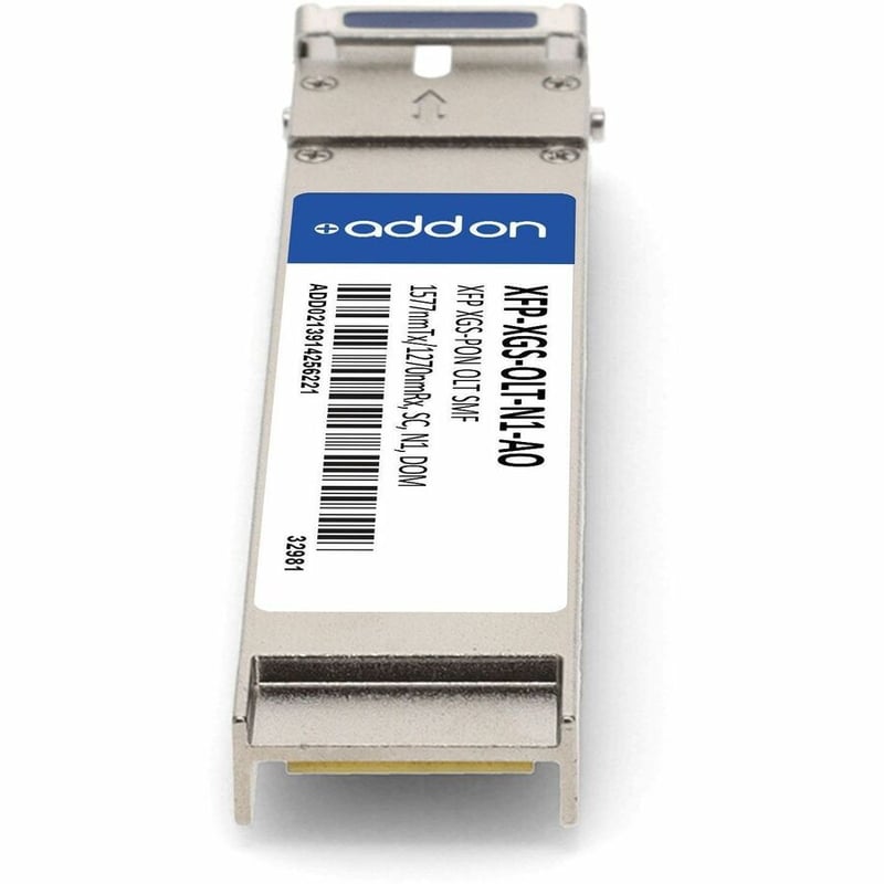 AddOn MSA and TAA 10GBase-N1 XFP OLT Transceiver (SMF, 1577nmTx/1270nmRx, 20km, SC, DOM) - Thumbnail 4