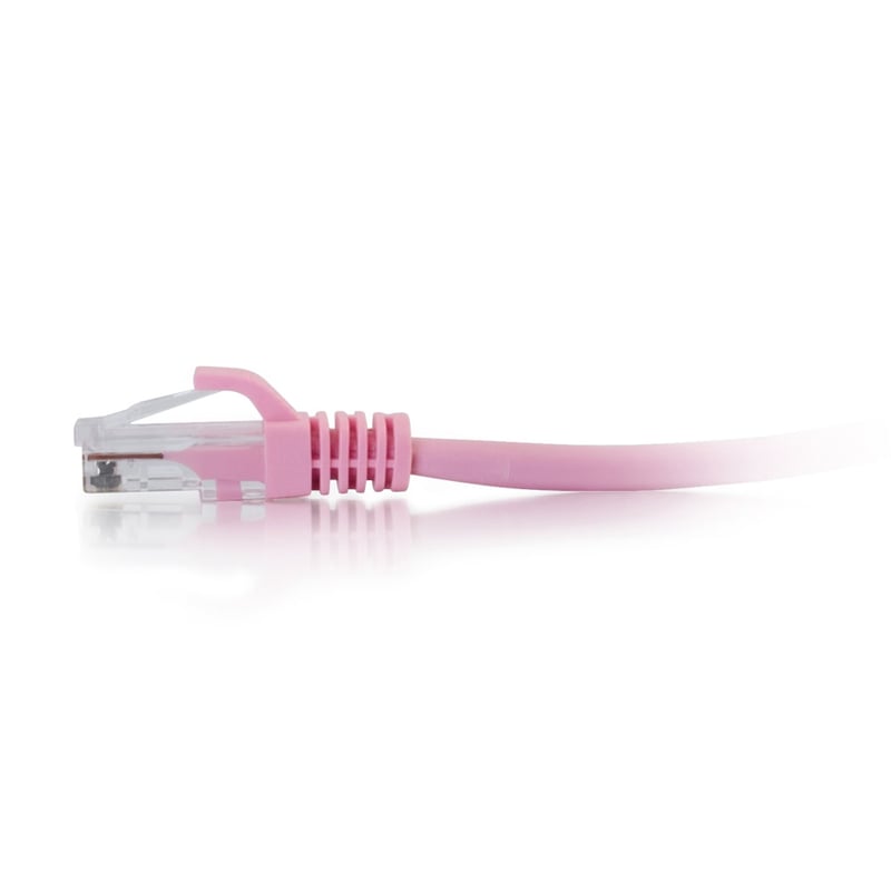 C2G 15ft Cat6a Snagless Unshielded (UTP) Ethernet Patch Cable - Pink - Thumbnail 3