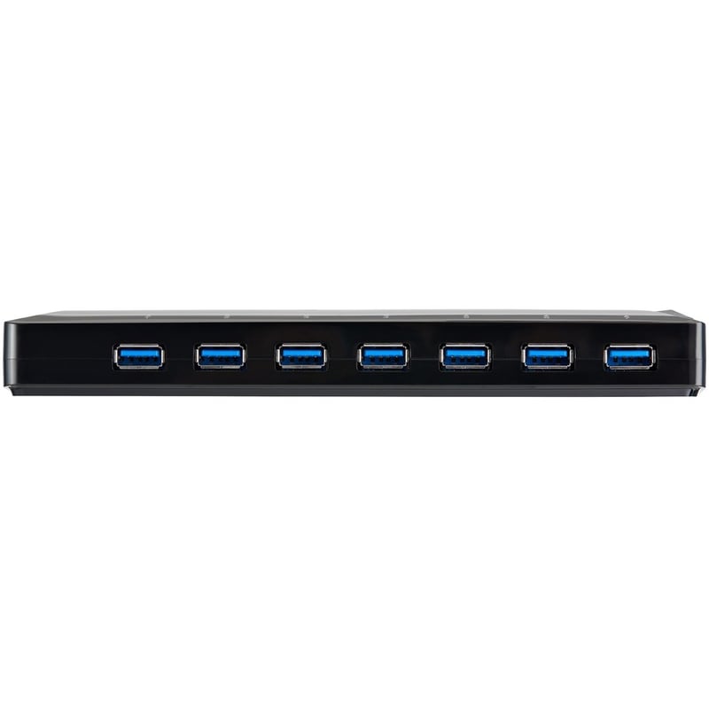 StarTech.com 7-Port USB 3.0 Hub plus Dedicated Charging Ports - 2 x 2.4A Ports - Desktop USB Hub and Fast-Charging Station - Thumbnail 3