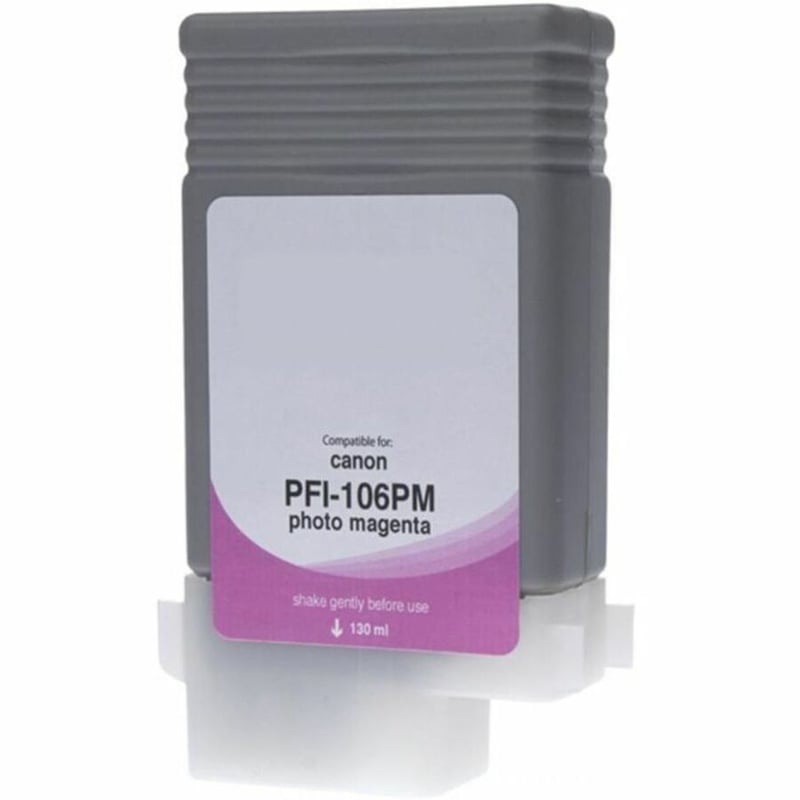 WF Non-OEM New Photo Magenta Wide Format Ink Cartridge for Canon PFI-106 (6626B001AA) - Thumbnail 1