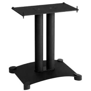 Sanus Steel Series Center Channel Speaker Stand - 18in Height - Steel - Black - Thumbnail 1