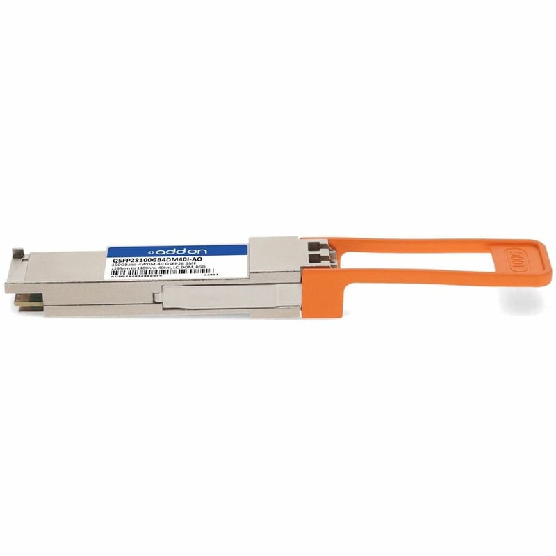 AddOn MSA and TAA 100GBase-4WDM-40 QSFP28 Transceiver (SMF, 1295nm to 1309nm, 40km, LC, DOM, -40 to 85C) - Thumbnail 2
