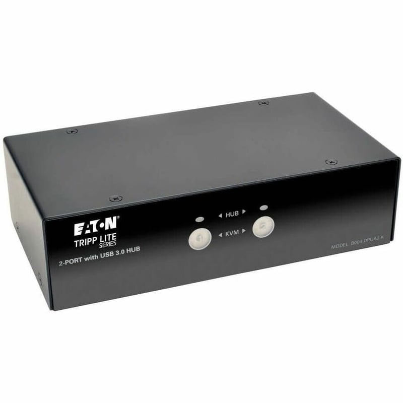 Tripp Lite by Eaton 2-Port DisplayPort KVM Switch with Audio Cables and USB 3.0 SuperSpeed Hub - Thumbnail 1