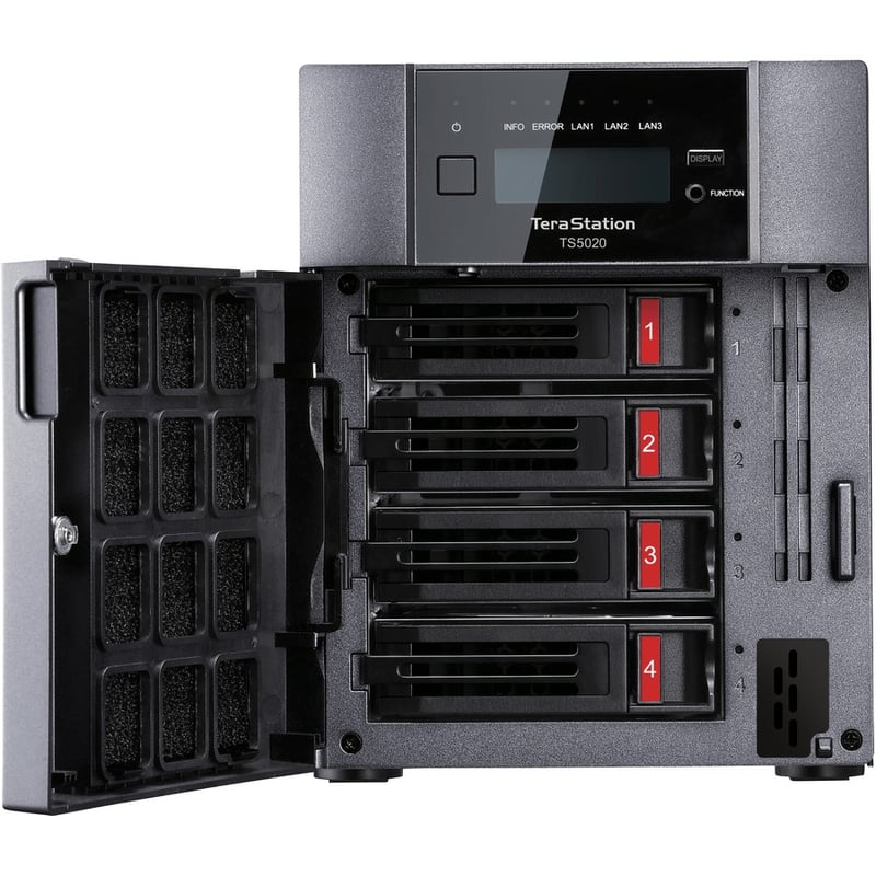 BUFFALO TeraStation 5420 4-Bay 80TB (4x20TB) Business Desktop NAS Storage Hard Drives Included - Thumbnail 2