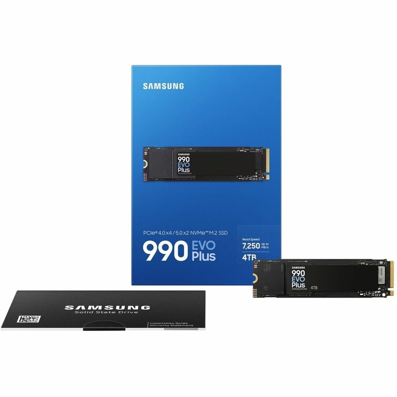 KIT SAMSUNG 990 EVO PLUS 4TB PCIE GEN 4.0 X4 / 5.0 X2 NVME 2.0