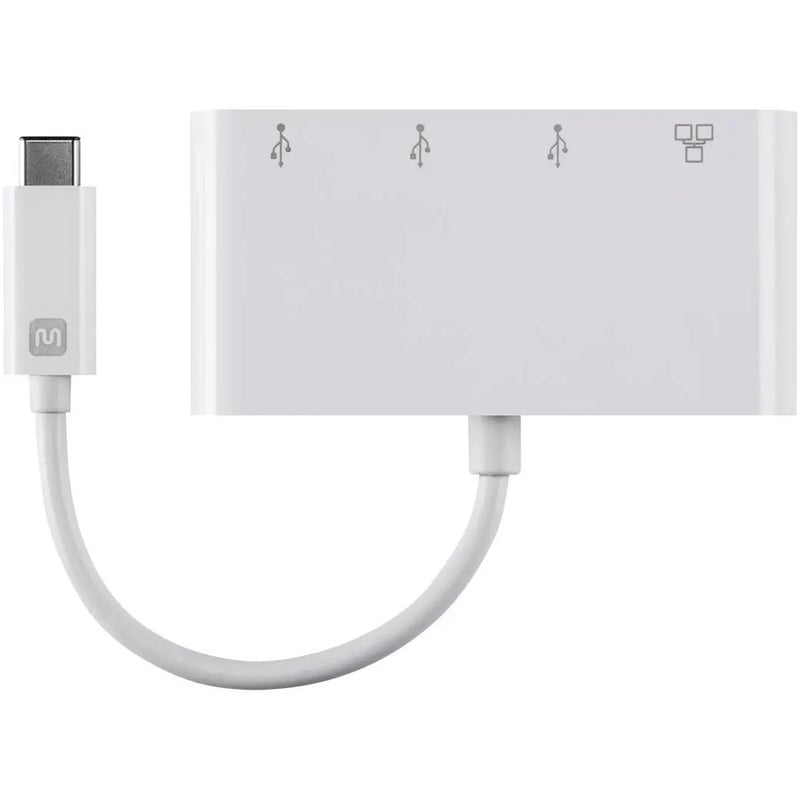 USB-C 3-PORT USB 3.0 HUB, ETHERNET ADPTR - Thumbnail 3