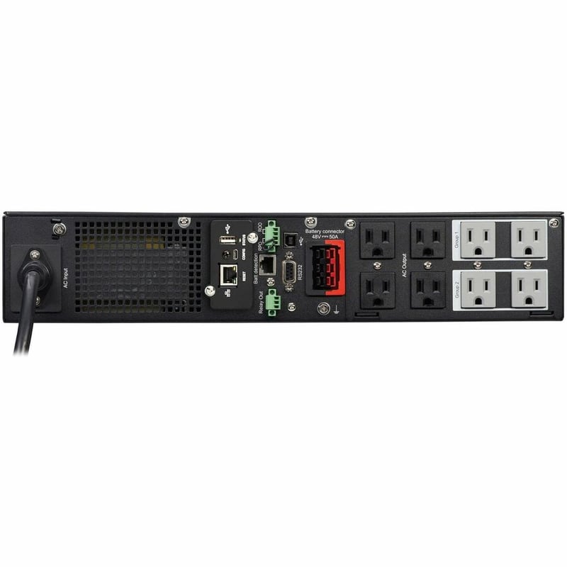 Eaton Tripp Lite Series SmartPro 750VA 600W 120V Line-Interactive Sine Wave UPS - 6 Outlets, Extended Run, WEBCARDLXE, LCD, USB, DB9, 2U Rack/Tower Battery Backup - Thumbnail 4