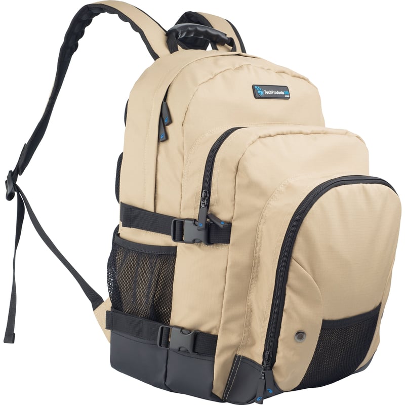 TechProducts360 Tech Pack Carrying Case Notebook - Khaki - Thumbnail 1