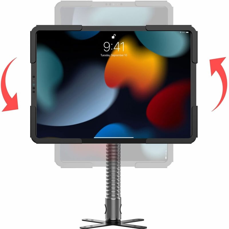 CTA Digital Heavy Duty 17-Inch Gooseneck with Cable Management and Universal Enclosure - Thumbnail 2