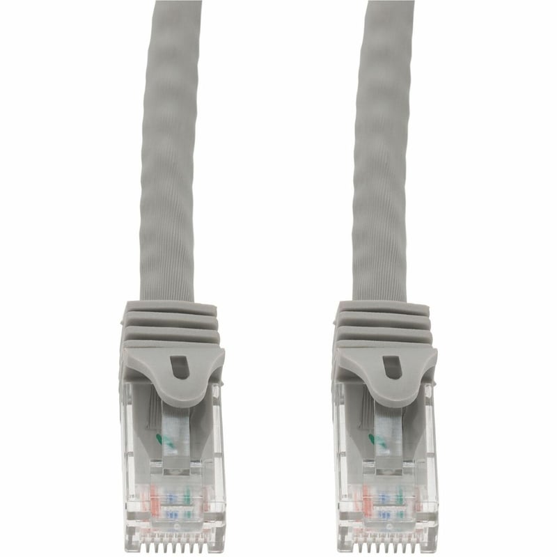 AddOn 5ft Gray CAT 6A PVC Ethernet Cable Snagless Easy Boot RJ-45 M/M - Thumbnail 1