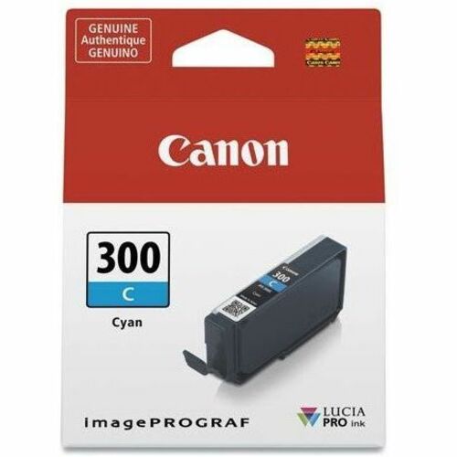 Canon LUCIA PRO PFI-300 Original Inkjet Ink Cartridge - Single Pack - Cyan - 1 Pack