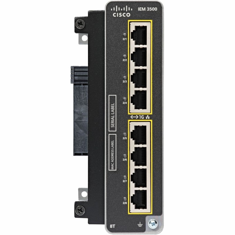 CISCO IE3500 W/ 8 GE COPPER PORTS EXPANSION MODULE