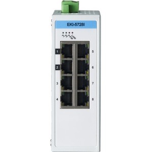 Advantech 8GE Unmanaged Ethernet Switch, ATEX/C1D2/IECEx, E-Mark, -40~75? - Thumbnail 1