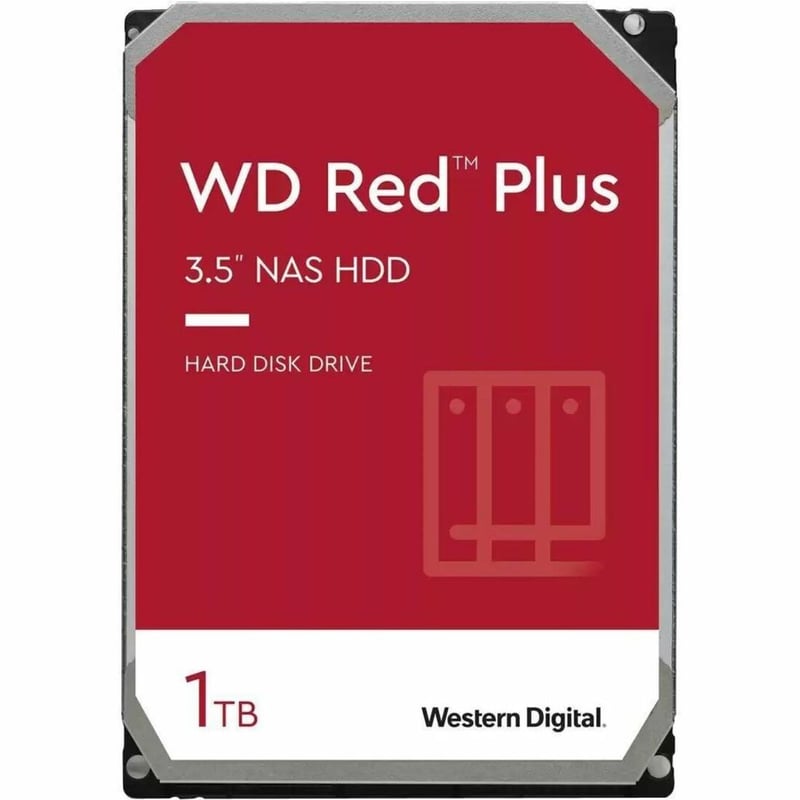 WDC 1TB WD RED PLUS NAS INTERNAL HDD 5.4K RPM SATA 6GB