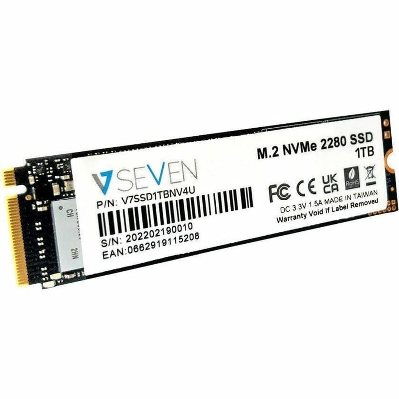 V7 V7SSD1TBNV4U 1 TB Solid State Drive - M.2 Internal - PCI Express NVMe (PCI Express NVMe 4.0 x4) - TAA Compliant - Thumbnail 4