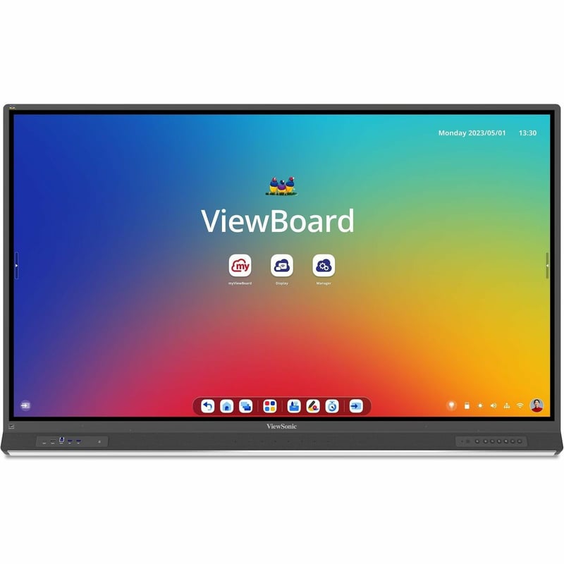 65IN VIEWBOARD 4K INTERACTIVE F WITH 3840 X 2160 RESOLUTION TAA COM - Thumbnail 1
