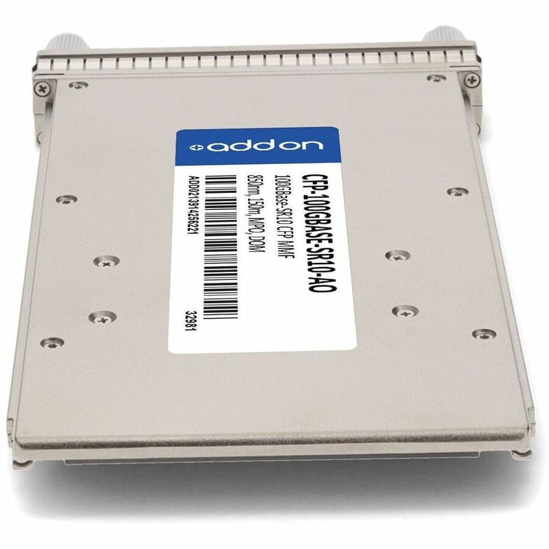 AddOn Juniper Networks® CFP-100GBASE-SR10 Compatible TAA 100GBase-SR10 CFP Transceiver (MMF, 850nm, 150m, MPO, DOM) - Thumbnail 4