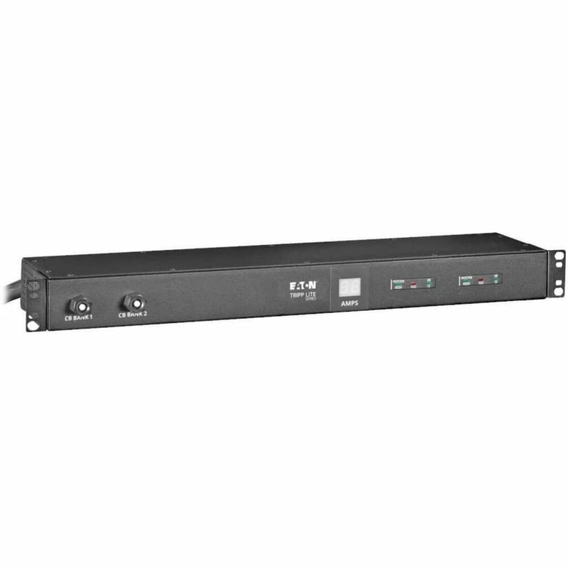 Tripp Lite by Eaton PDU 2.9kW Single-Phase Basic PDU with ISOBAR Surge Protection 120V 3840 Joules 12 NEMA 5-15/20R Outlets L5-30P Input 15 ft. Cord 1U Rack-Mount TAA - Thumbnail 1