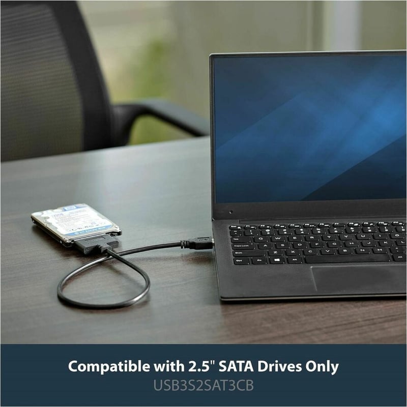 StarTech.com USB 3.0 to 2.5" SATA III Hard Drive Adapter Cable w/ UASP - SATA to USB 3.0 Converter for SSD / HDD - Thumbnail 2