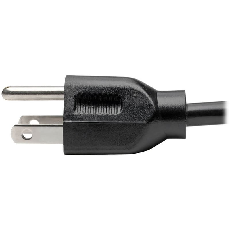 Eaton Tripp Lite Series Desktop Computer AC Power Cable, NEMA 5-15P to C13 - 10A, 125V, 18 AWG, 3 ft. (0.91 m), Black - Thumbnail 3