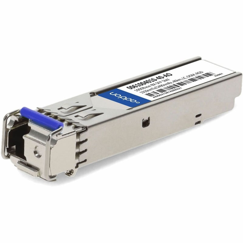 AddOn ADVA&reg; 0061004010-40 Compatible TAA 1000Base-BX SFP Transceiver (SMF, 1310nmTx/1490nmRx, 40km, LC, DOM, -40 to 85C) - Thumbnail 1