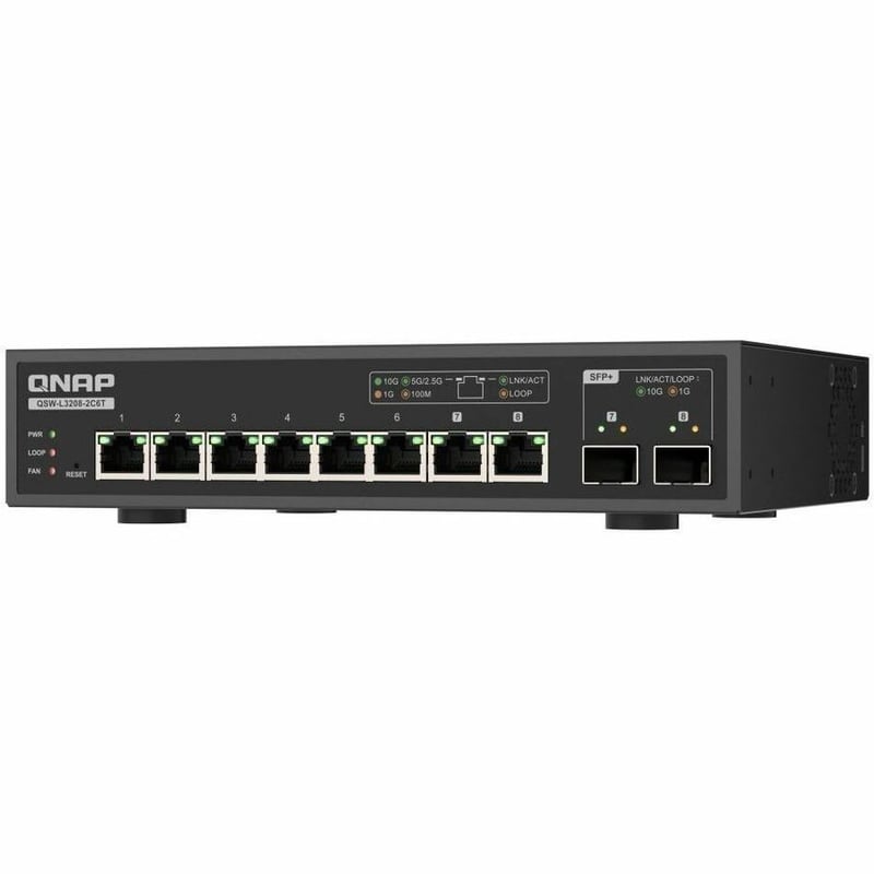 QNAP QSW-L3208-2C6T Ethernet Switch - Thumbnail 3